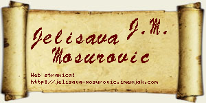 Jelisava Mosurović vizit kartica